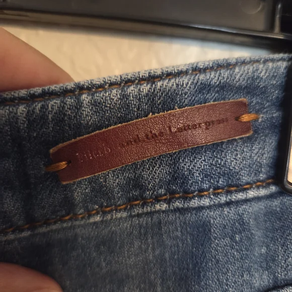 Pilcro and the Letterpress By Anthropologie Wide Blue Jeans - Picture 6 of 9